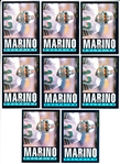 1985 Topps Football- #314 Dan Marino, Dolphins- 8 Cards