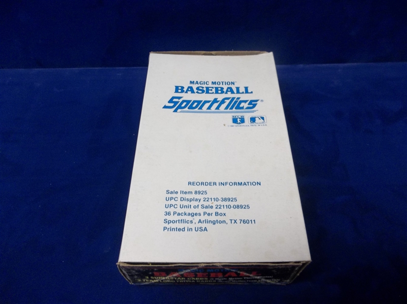 1987 Sportflics Bsbl.- 1 Unopened Box