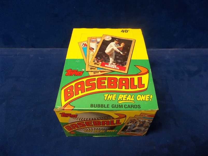 1987 Topps Bsbl.- 1 Unopened Wax Box