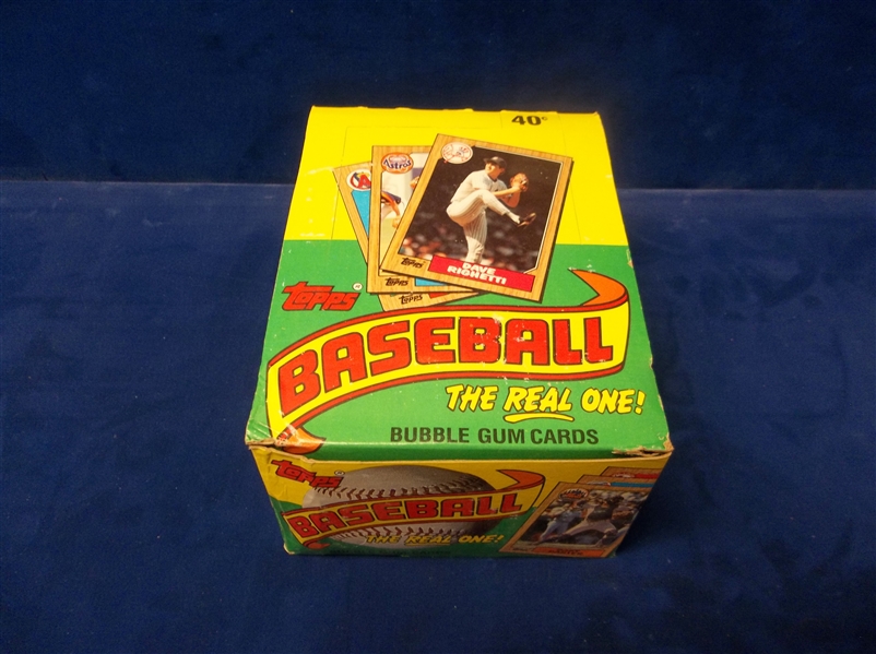 1987 Topps Bsbl.- 1 Unopened Wax Box