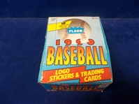 1990 Fleer Bsbl.- One Unopened Wax Box