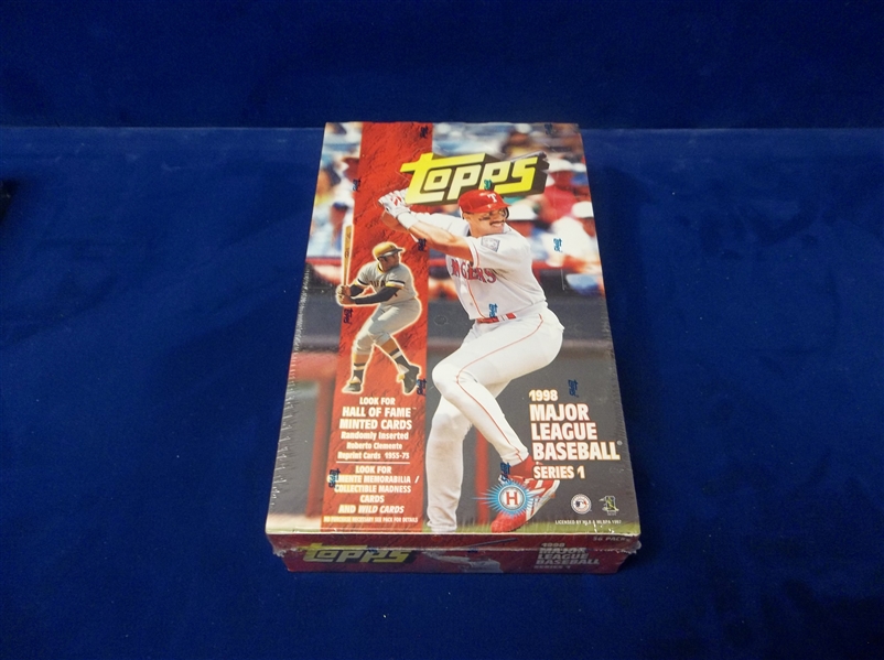 1998 Topps Bsbl.- 1 Unopened Series 1 Hobby Box