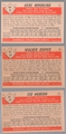 1953 Bowman Black & White Bb- 3 Diff