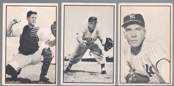 1953 Bowman Black & White Bb- 3 Diff