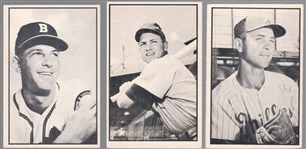 1953 Bowman Black & White Bb- 3 Diff