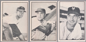 1953 Bowman Black & White Bb- 3 Diff