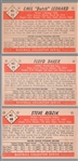 1953 Bowman Black & White Bb- 3 Diff