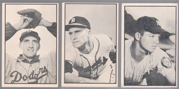 1953 Bowman Black & White Bb- 3 Diff
