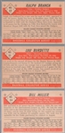 1953 Bowman Black & White Bb- 3 Diff