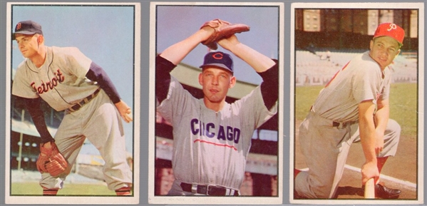 1953 Bowman Bb Color- 3 Diff