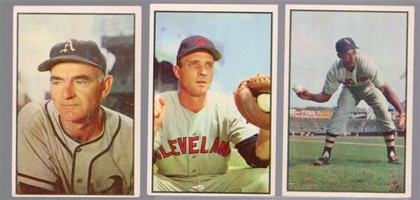 1953 Bowman Bb Color- 3 Diff
