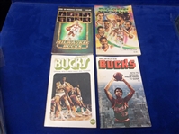1972-73 to 1982-83 Milwaukee Bucks NBA Media Guides- 4 Diff.