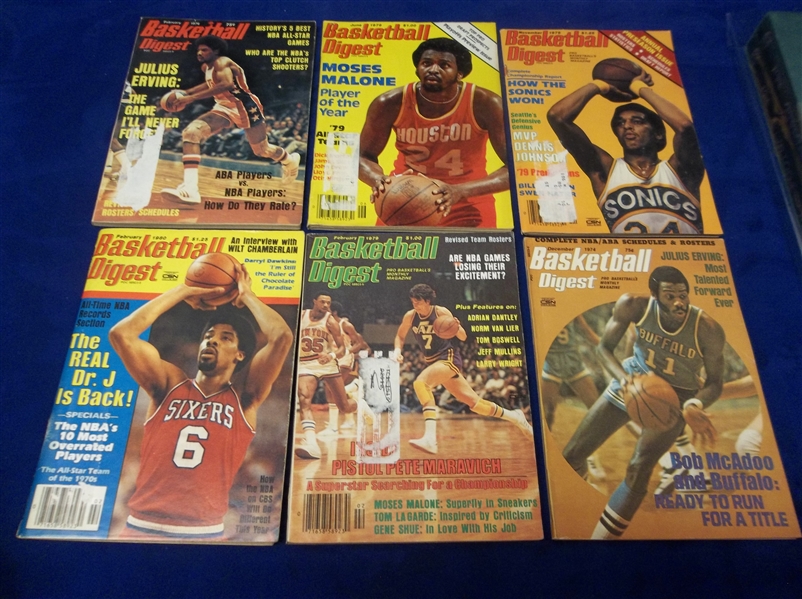 1974-80 Basketball Digest- 6 Diff.