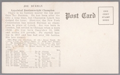 1923 Exhibit Boxing- Joe Burman, Chicago, Ill