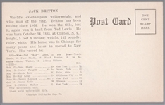 1923 Exhibit Boxing- Jack Britton, New York