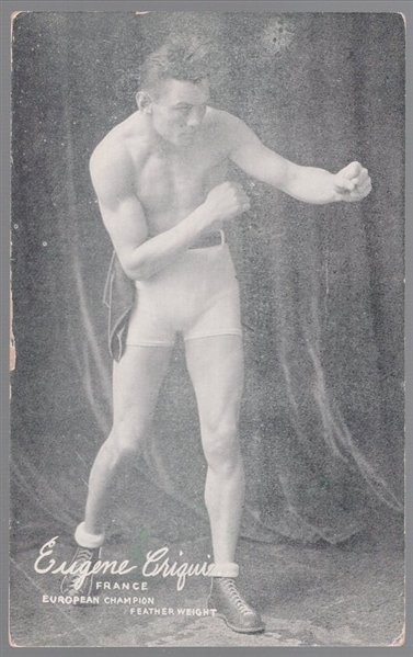 1923 Exhibit Boxing- Eugene Criqui, France, European Champion Featherweight