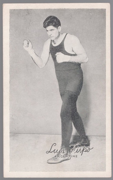 1923 Exhibit Boxing- Luis Firpo, Argentine