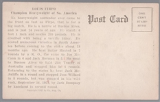 1923 Exhibit Boxing- Luis Firpo, Argentine