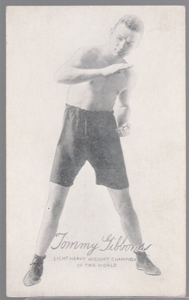 1923 Exhibit Boxing- Tommy Gibbons, Light Heavyweight Champion of the World