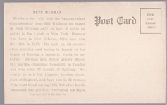 1923 Exhibit Boxing- Pete Herman, New Orleans, La.