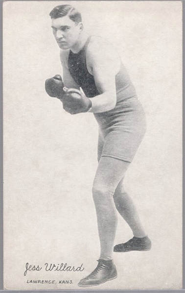1923 Exhibit Boxing- Jess Willard, Lawrence, Kans.