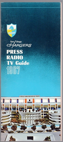 1967 San Diego Chargers AFL Media Guide