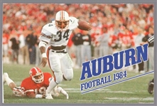 1984 Auburn University NCAA Ftbl. Schedule- Bo Jackson on Cover!