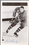 Autographed 1950s Bill Gadsby New York Rangers NHL Photo Postcard