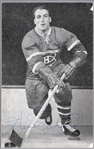 Autographed 1950s? Henri Richard Montreal Canadiens NHL B/W 3-½" x 5-½" Photo- JSA Certified