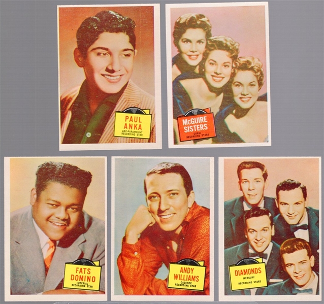 1957 Topps Hit Stars Non-Sports- 10 Diff. Cards