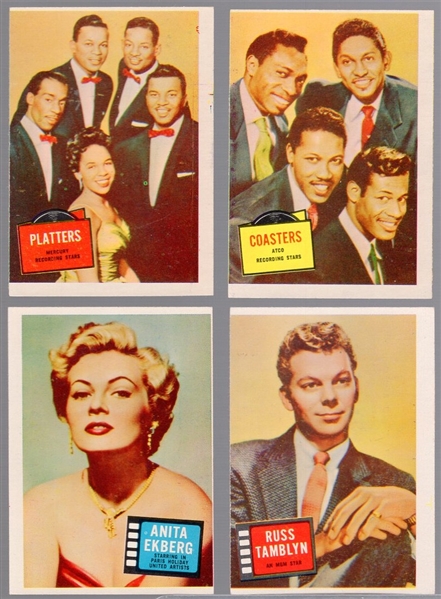 1957 Topps Hit Stars Non-Sports- 4 Diff. Cards