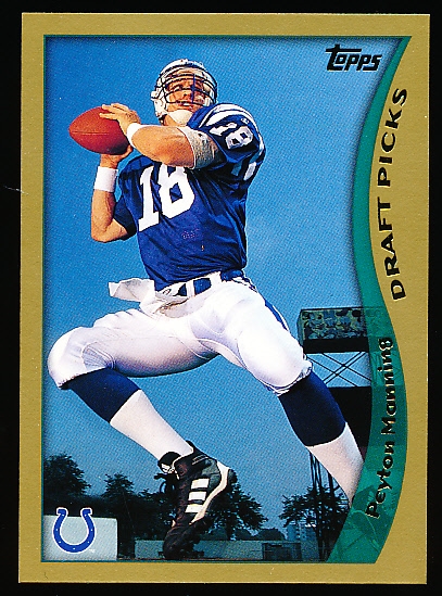 1998 Topps Ftbl.- #360 Peyton Manning RC, Colts