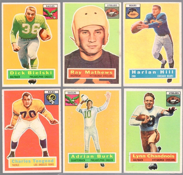 1956 Topps Football- 6 Diff
