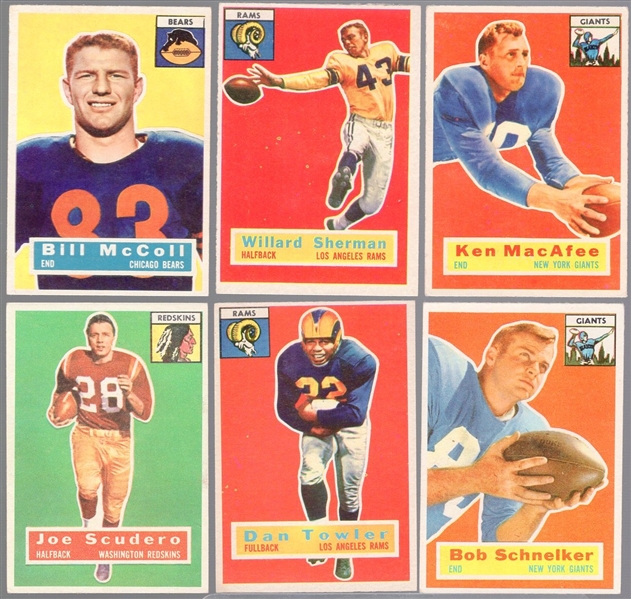 1956 Topps Football- 6 Diff