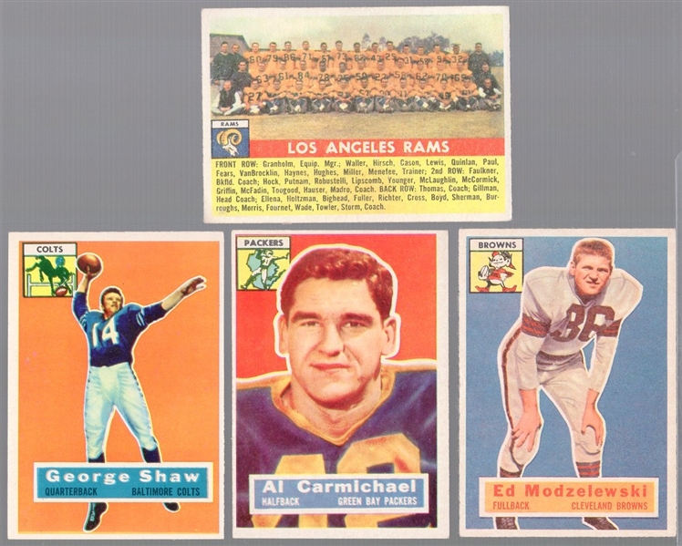 1956 Topps Football- 4 Diff