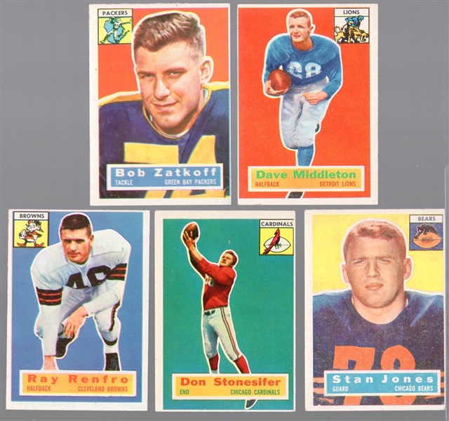 1956 Topps Football- 10 Diff
