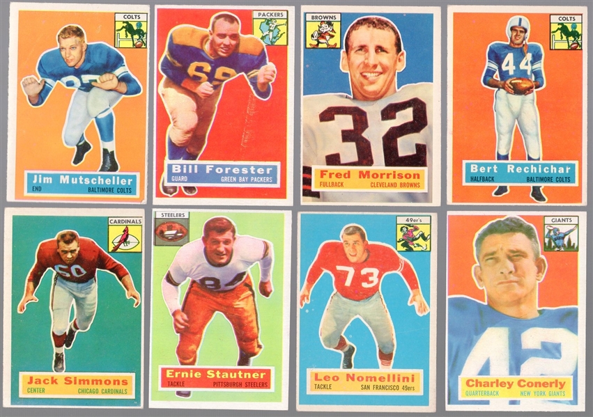 1956 Topps Football- 8 Diff
