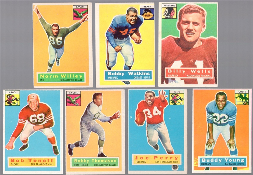 1956 Topps Football- 7 Diff