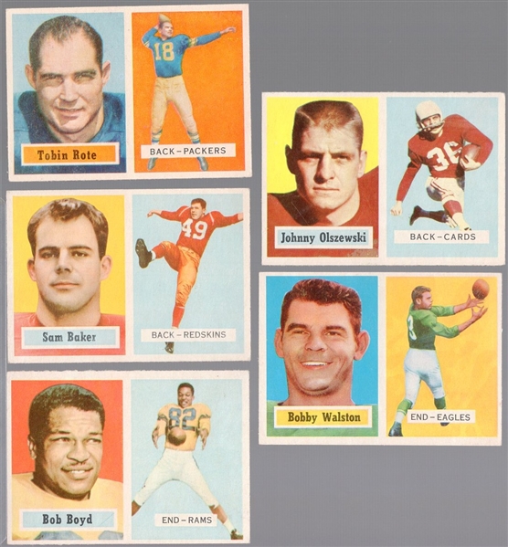 1957 Topps Football- 10 Diff