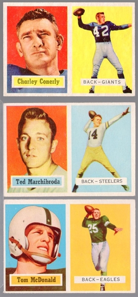1957 Topps Football- 3 Diff