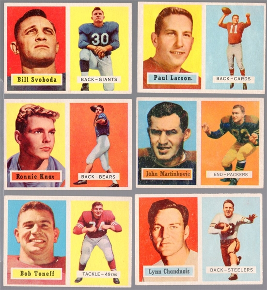1957 Topps Football- 11 Diff