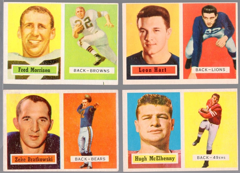 1957 Topps Football- 4 Diff