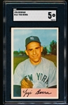 1954 Bowman Baseball- #161 Yogi Berra, Yankees- SGC 5 (Ex)