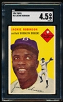 1954 Topps Baseball- #10 Jackie Robinson, Dodgers- SGC 4.5(Vg-Ex+)
