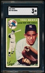 1954 Topps Baseball- #50 Yogi Berra, Yankees- SGC 3 (Vg)