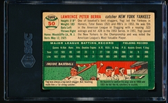 1954 Topps Baseball- #50 Yogi Berra, Yankees- SGC 3 (Vg)