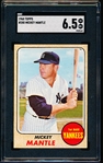 1968 Topps Baseball- #280 Mickey Mantle, Yankees- SGC 6.5(Ex-Nm)
