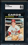 1971 Topps Baseball- #117 Ted Simmons RC, Cardinals- SGC 8 (Nm-Mt)