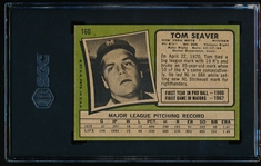 1971 Topps Baseball- #160 Tom Seaver, Mets- SGC 8.5(Nm-Mt+)