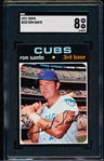 1971 Topps Baseball- #220 Ron Santo, Cubs- SGC 8 (Nm-Mt)